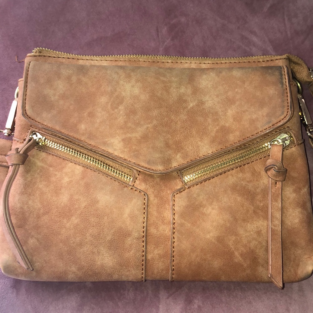 Brown suede bag